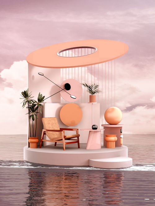 簡(jiǎn)約幾何美學(xué) 日用百貨與數(shù)碼電器的抽象空間渲染